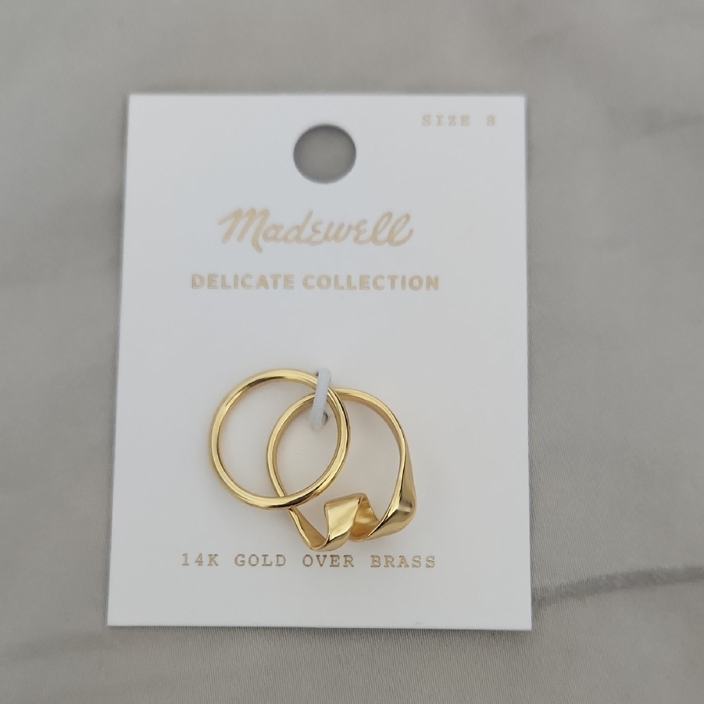Madewell Gold Ring Set - Delicate Collection